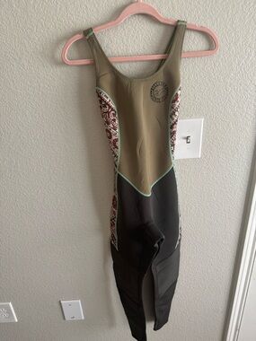 Billabong Longjohns Wetsuit One-Piece in Olive, Black & Pattern
